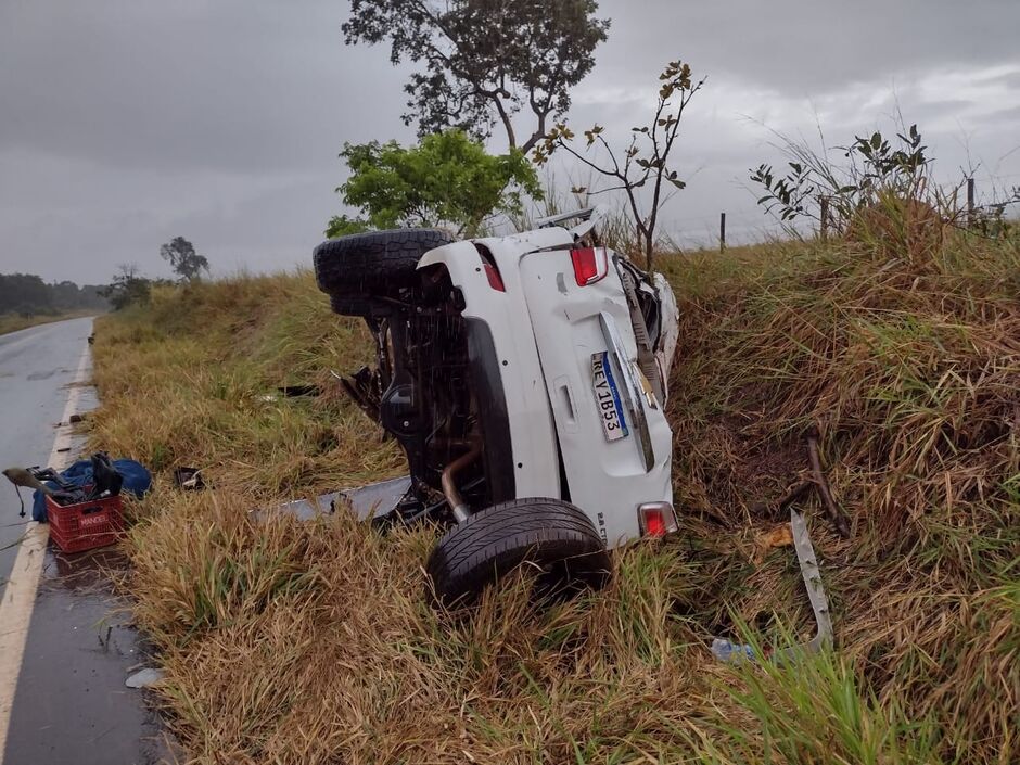 Carro aquaplanou