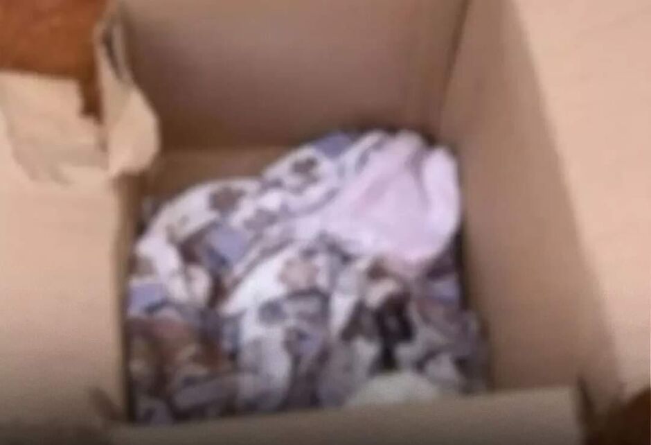 Vítima estava enrolada em uma coberta