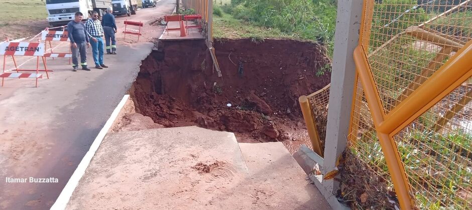 Erosão destruiu acesso ao São Julião 