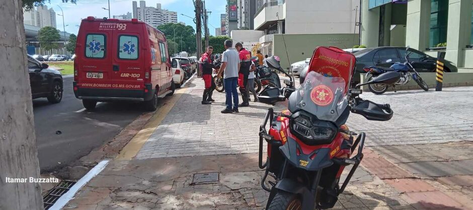 Vítima negou atendimento dos Moto-Socorristas do Corpo de Bombeiros