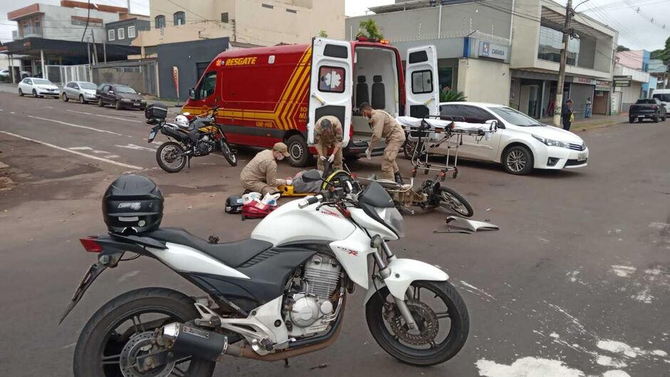 Condutor da CB 300 não sofreu ferimentos