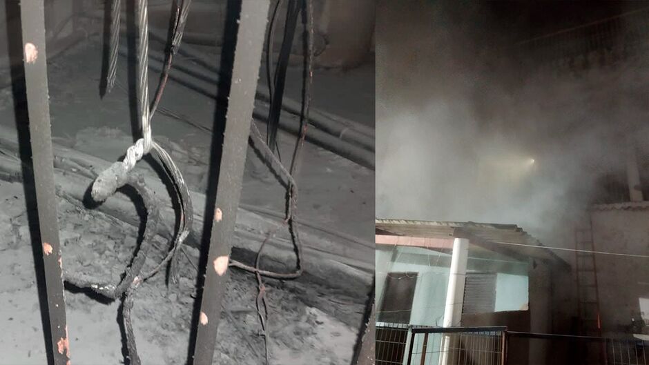 Incêndio foi controlado com extintores de pó químico