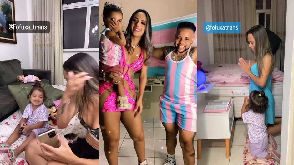 Ellen e Rodrigo são os pais da pequena Bella