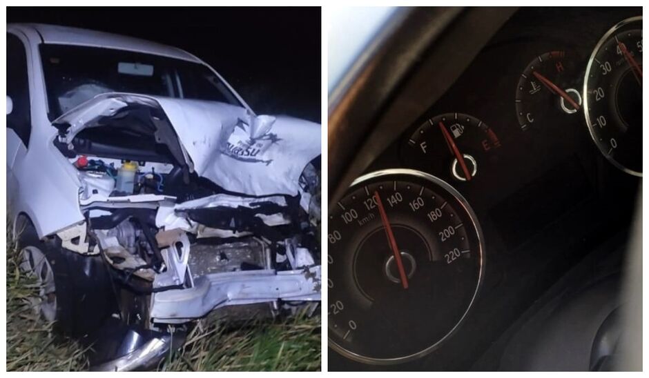 O motorista de uma Van, Jhonny Roberto de Sant Ana Siqueira, morreu na hora