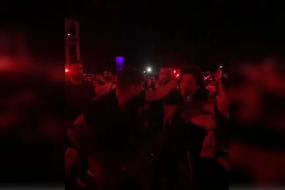 Confusão foi registrada durante o evento