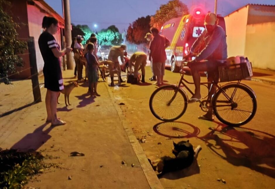 Equipes do Corpo de Bombeiros atenderam a ocorrência