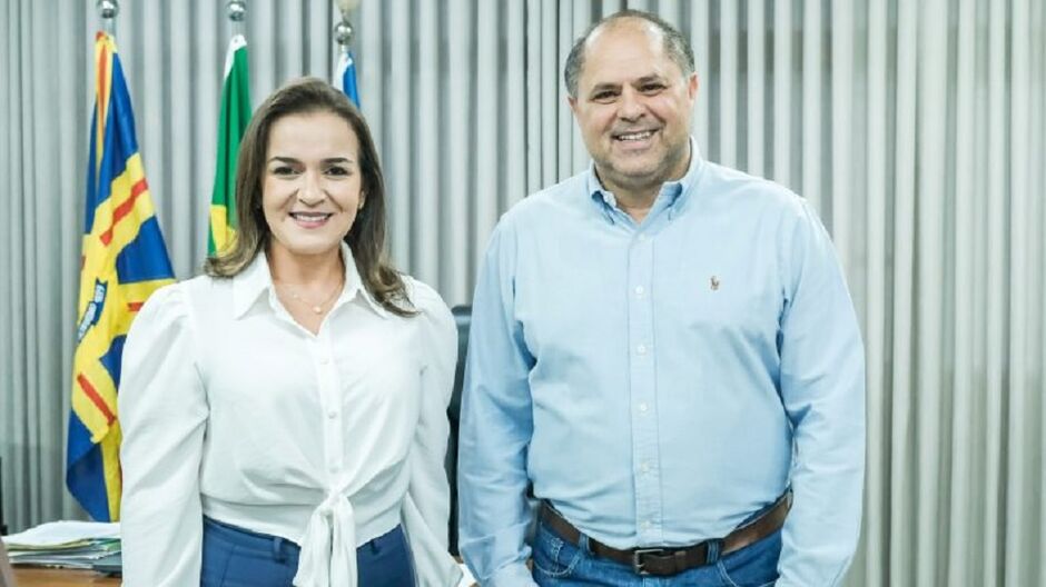 Mario César e prefeita Adriane Lopes