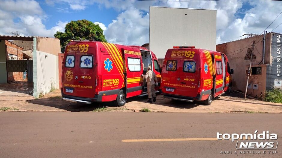 Homem foi socorrido pelo Corpo de Bombeiros para a Santa Casa