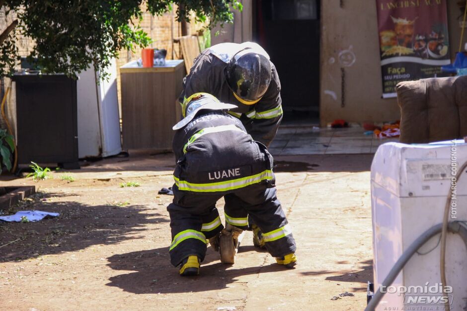O Corpo de Bombeiros conseguiu conter as chamas 