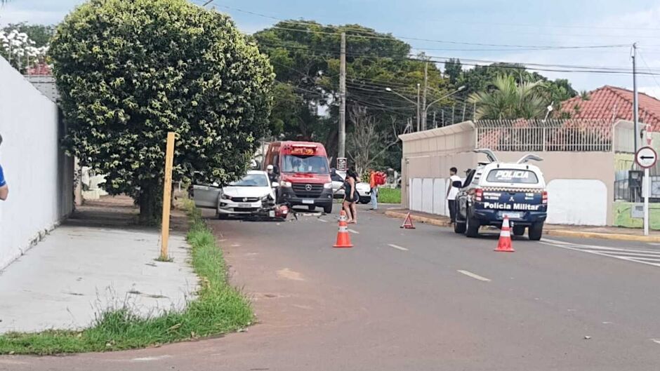 O Corpo de Bombeiros foi acionado