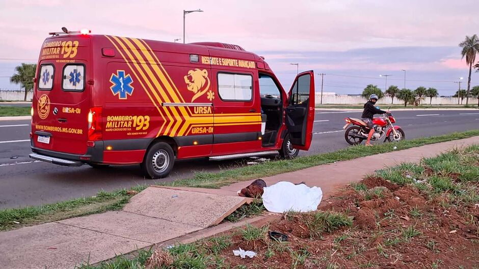 O Corpo de Bombeiros foi acionado