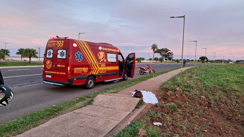 O Corpo de Bombeiros foi acionado