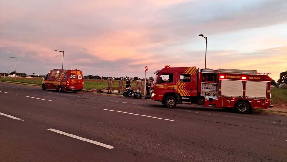 O Corpo de Bombeiros foi acionado