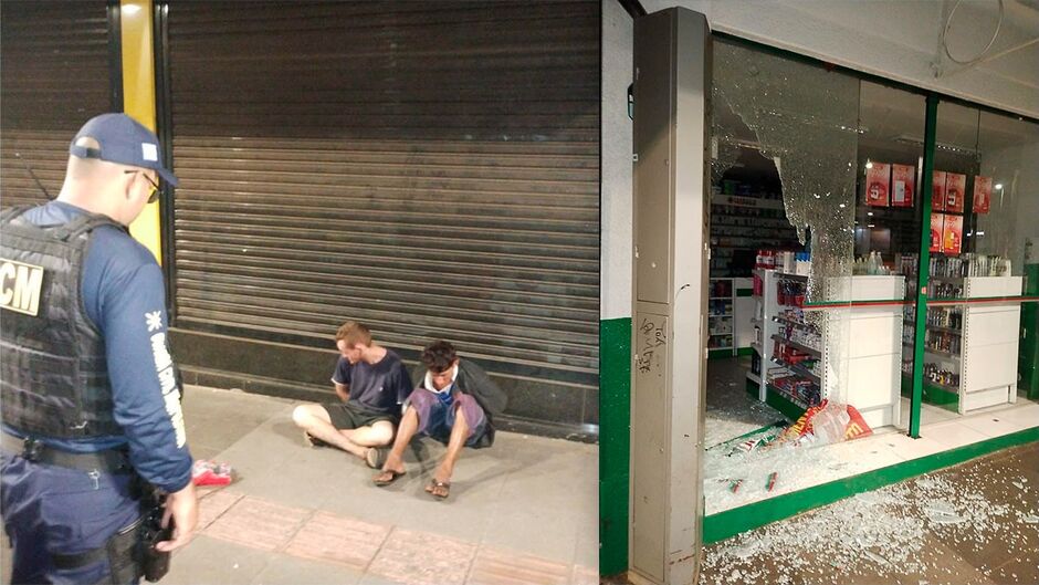 Rapazes foram presos e levados para delegacia