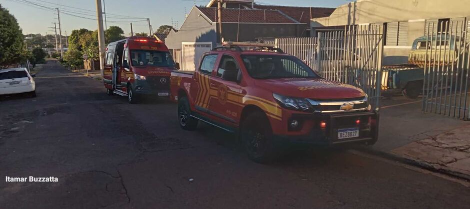 O Corpo de Bombeiro foi acionado