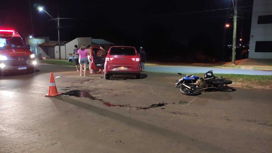 Vítima foi atingida por um veículo VW Fox