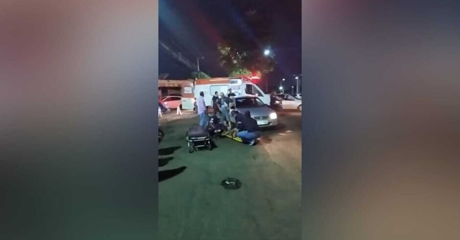 Idosa foi socorrida pelo Samu