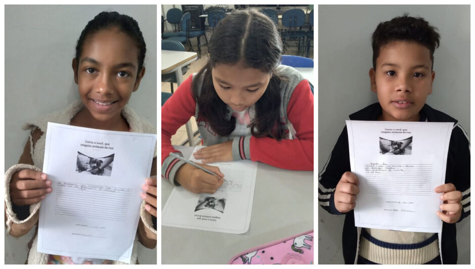 Alunos fizeram homenagem