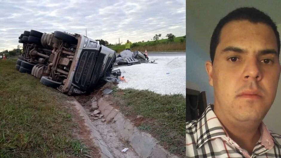 Diego morreu após tombar a carreta