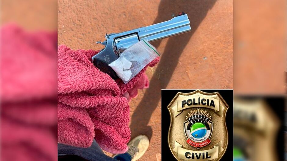 Arma utilizada pelo suspeito 