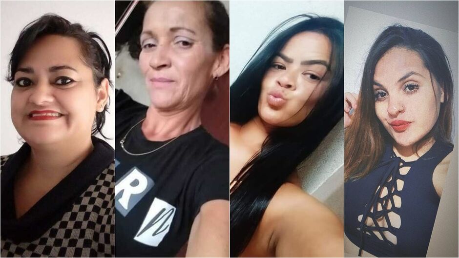 Albina, Claudineia, Brenda e Natali foram esfaqueadas até a morte