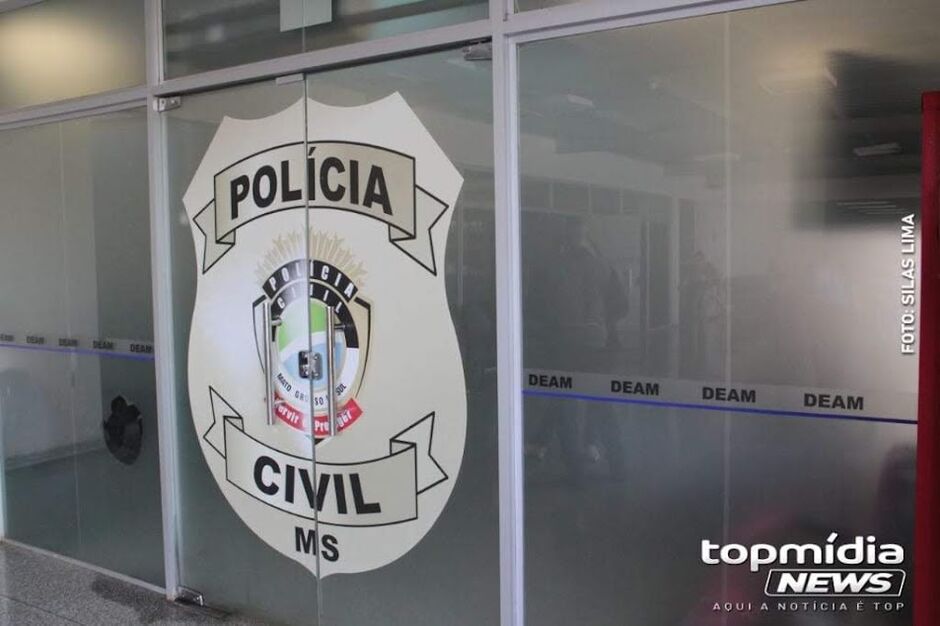 Ele foi levado para a Deam