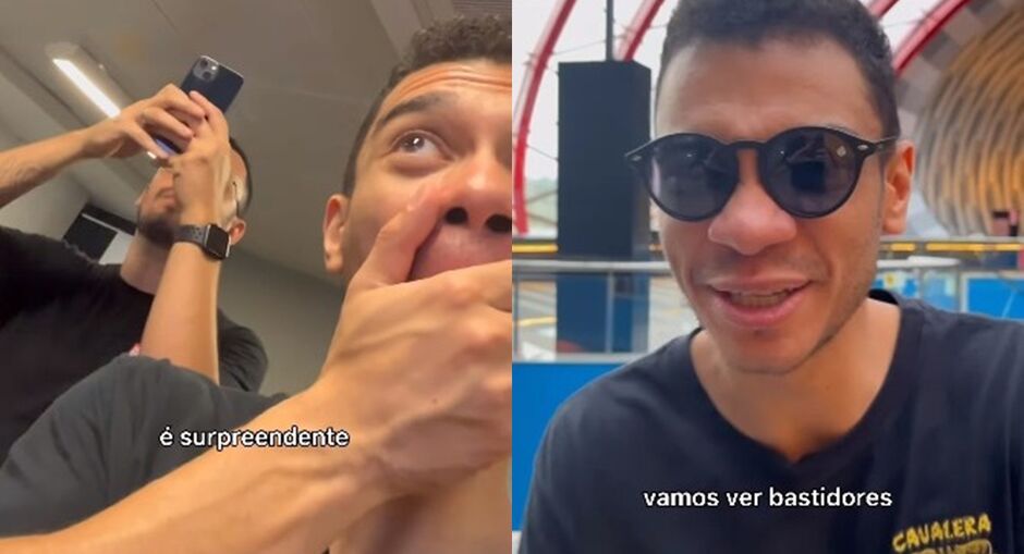 Igor ficou surpreso com cada detalhe do maior aquário de águas doce do mundo