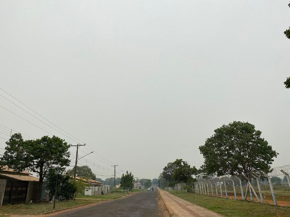 Céu de Aquidauana é tomado por fumaça 