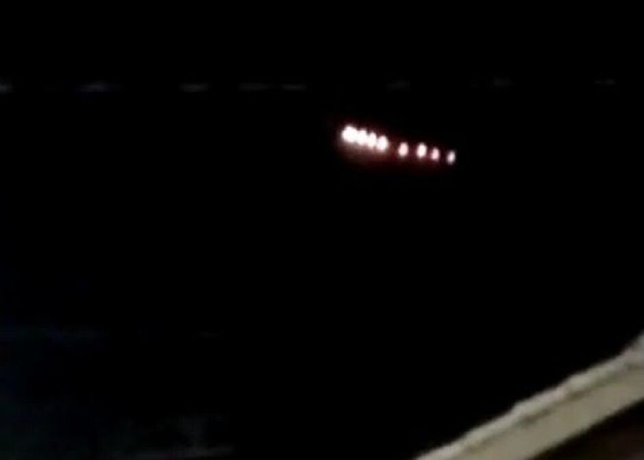 Luzes registradas por populares em Aquidauana - ilustrativa 