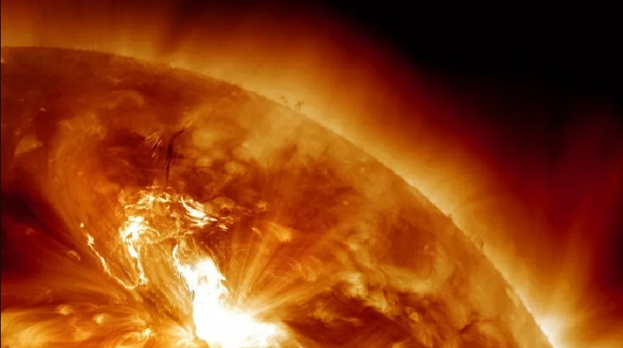 Em 2014, uma tempestade solar foi captada pelo Observatório de Dinâmicas Solares da Nasa