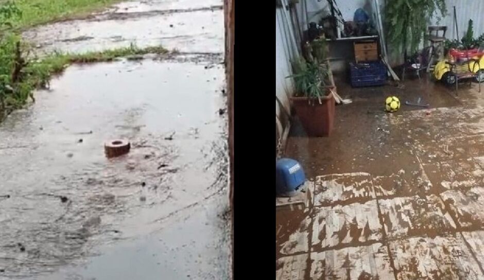 Chuva entra por tampas abertas de pontos de limpeza no São Conrado 