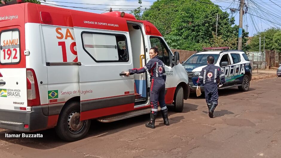 A Polícia Militar e o SAMU foram acionados para o local