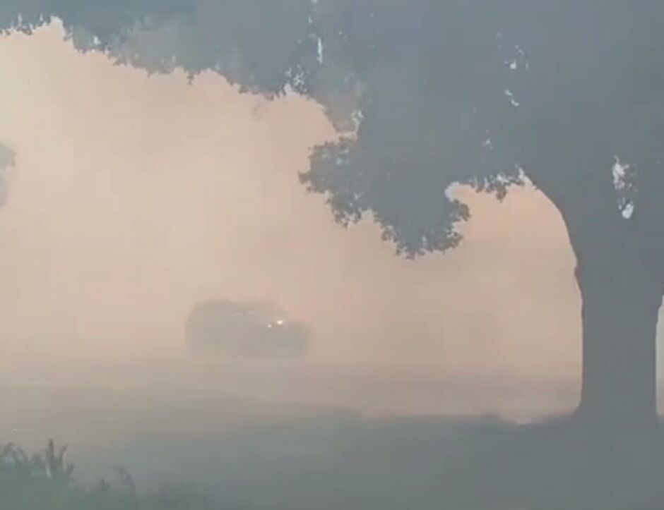 Fumaça poderia ter causado acidentes na BR-262 