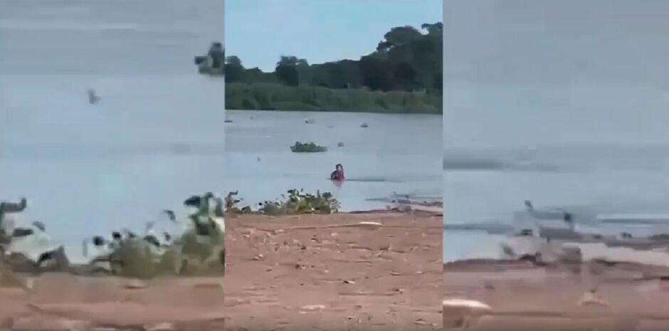 Vídeo sugere 'love' de casa no Rio Paraguai 