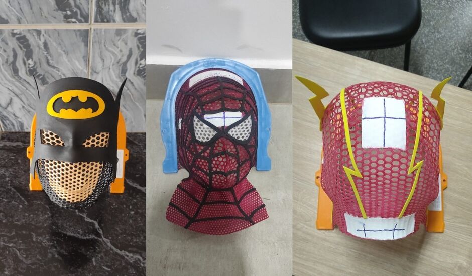 Máscaras são necessárias para a sessão de rádio, e customização ajuda a fazer com que os pequenos as usem