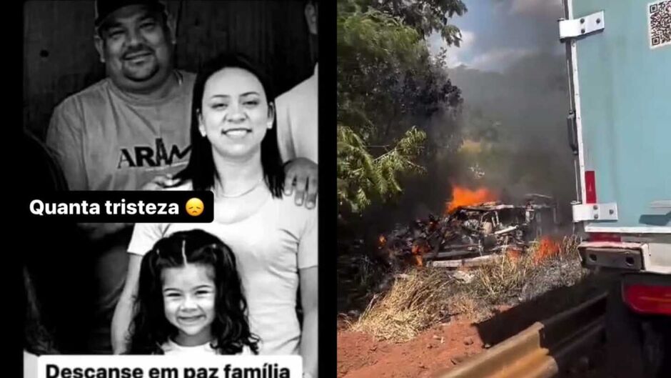Família do Paraná morreu nesta quinta-feira (29) em mato Grosso do Sul