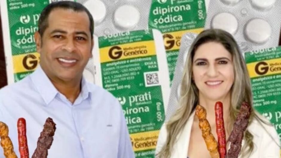 Situação virou meme nas redes sociais, com prefeito Léo e a vice Fabiana