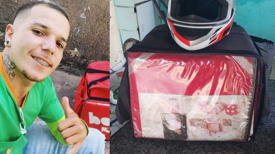 Esposa guarda capacete e bag de Kaue morto em acidente