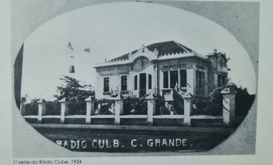 Primeira sede do Rádio Clube, na XV de Novembro