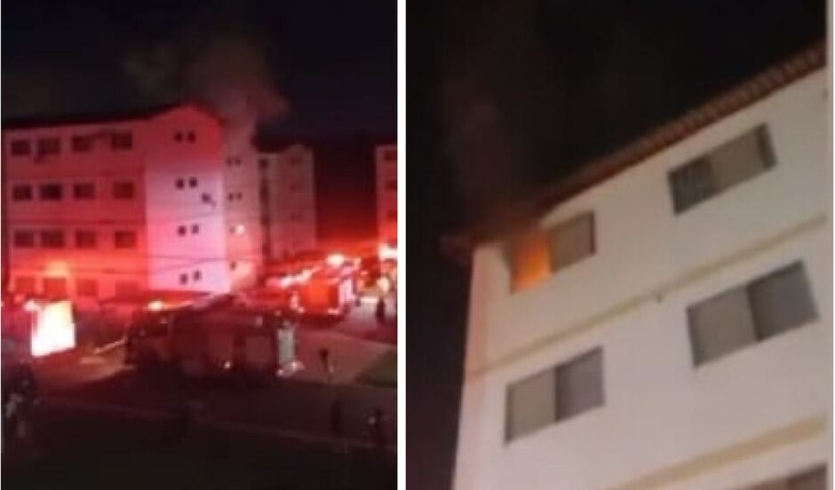 Fogo atingiu apartamento do último andar