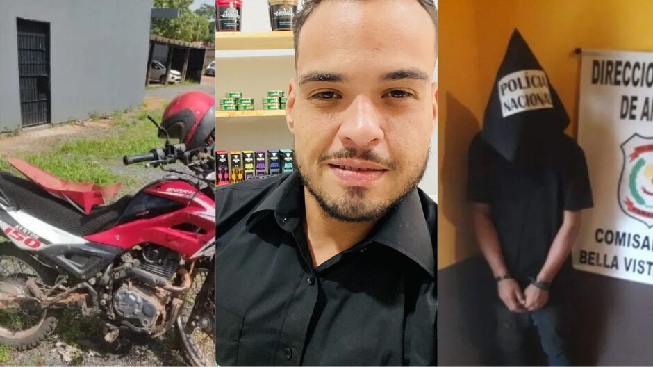 Daniel Dantas (meio) foi assassinado a tiros pelo pistoleiro que estava de moto no momento do crime