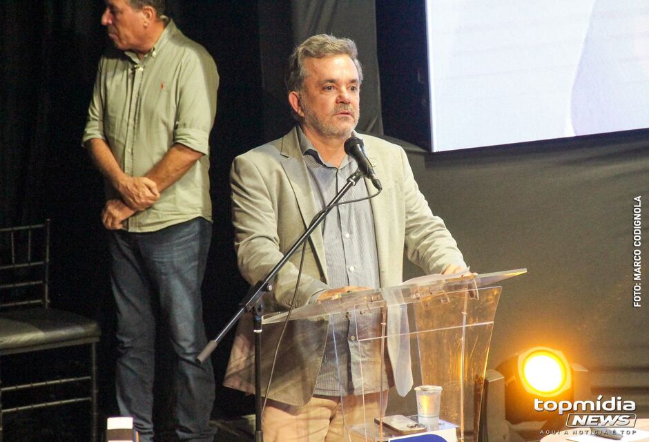 Eduardo Riedel durante lançamento do programa 'MS Ativo'