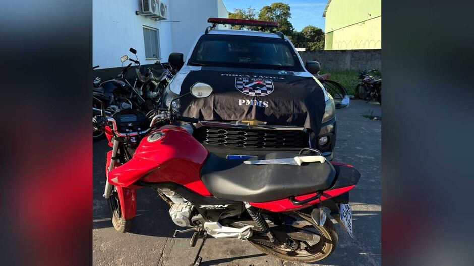 PM conseguiu recuperar a moto da vítima