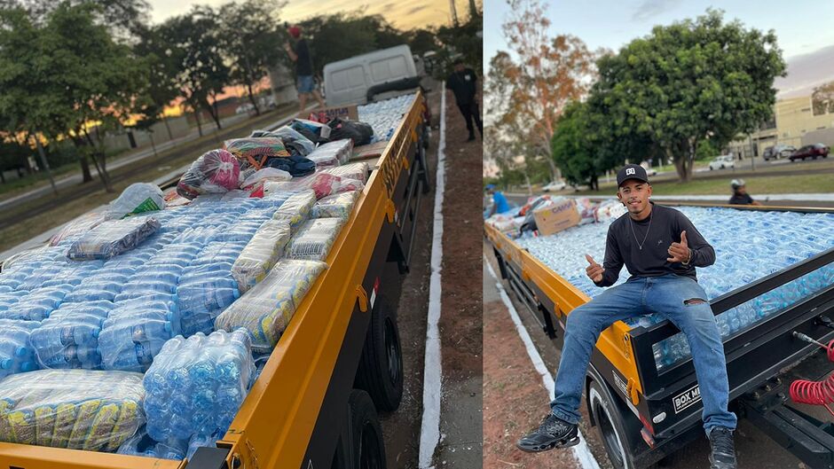 'Não fazemos só barulho'. Turma do Randandan arrecada carreta com doações para o Rio Grande do Sul 