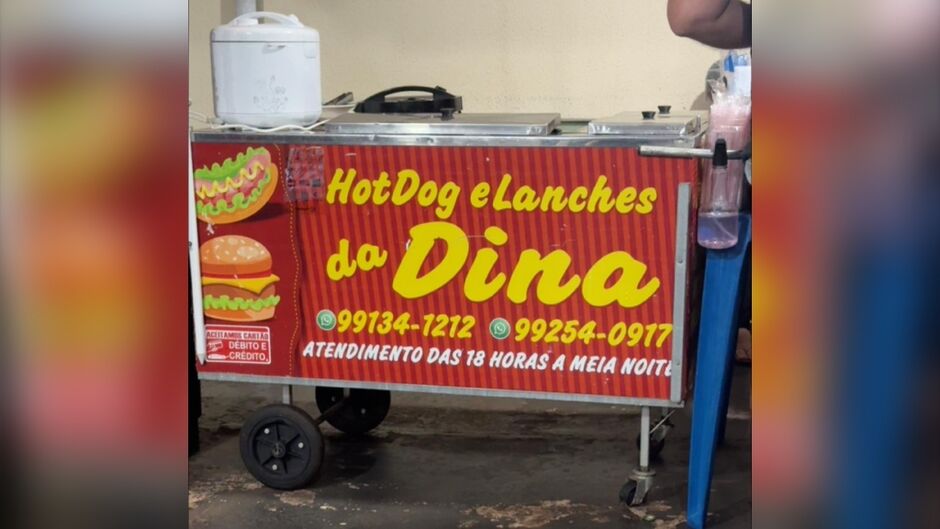 Carrinho de lanche fica na Rua Beirute