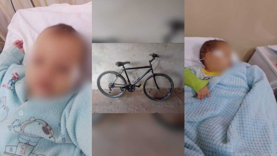 No aperto por doença do filho caçula, pai rifa bicicleta e pede ajuda