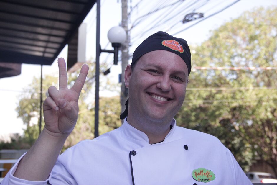 Tudo a ver com Paulo, o slogan da Più Bello é: 'O gelato que aquece o coração'