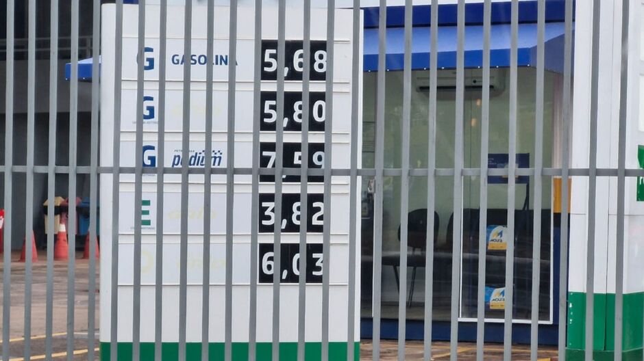 Gasolina ainda está em 5,49 em alguns postos 