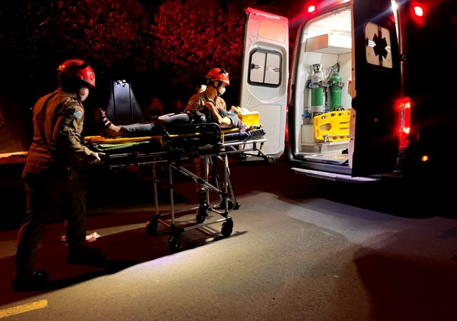 Ela foi prontamente atendida pelo Corpo de Bombeiros