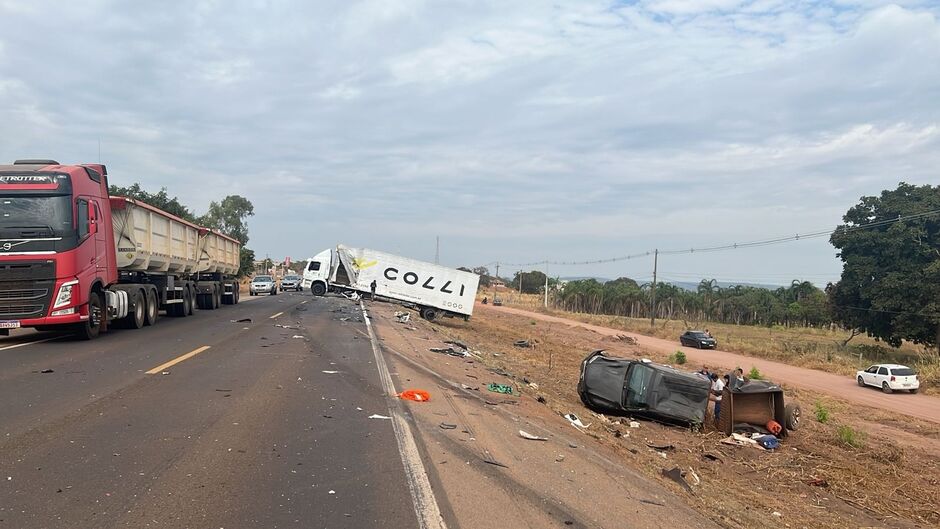 Colisão ocorreu no Km 731 da BR-163